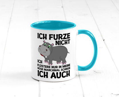 Ich furze nicht | furznilpferd v2 Humor Geschenkidee Tasse