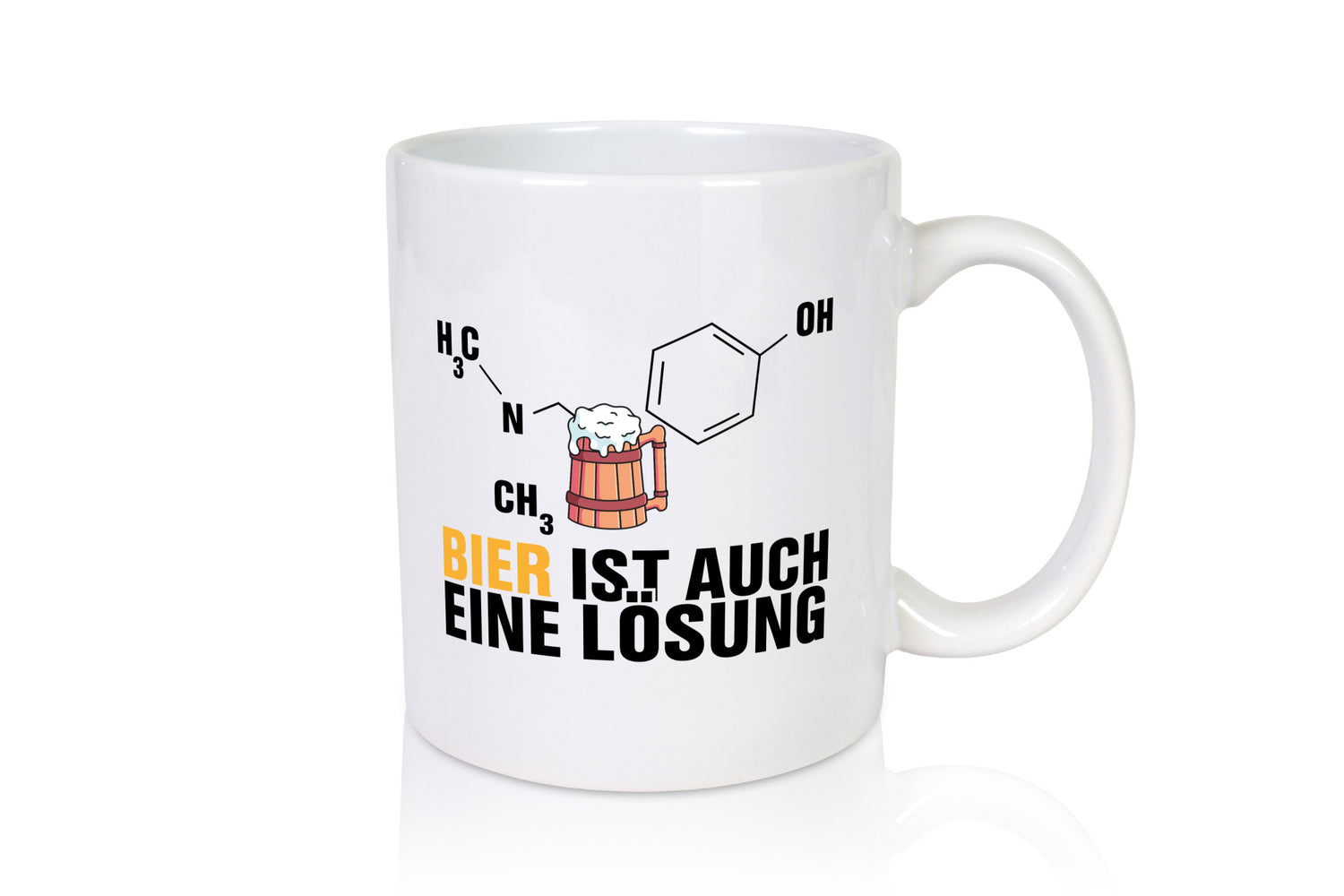 Bier Lösung lustig Humor Geschenkidee Geschenk Tasse