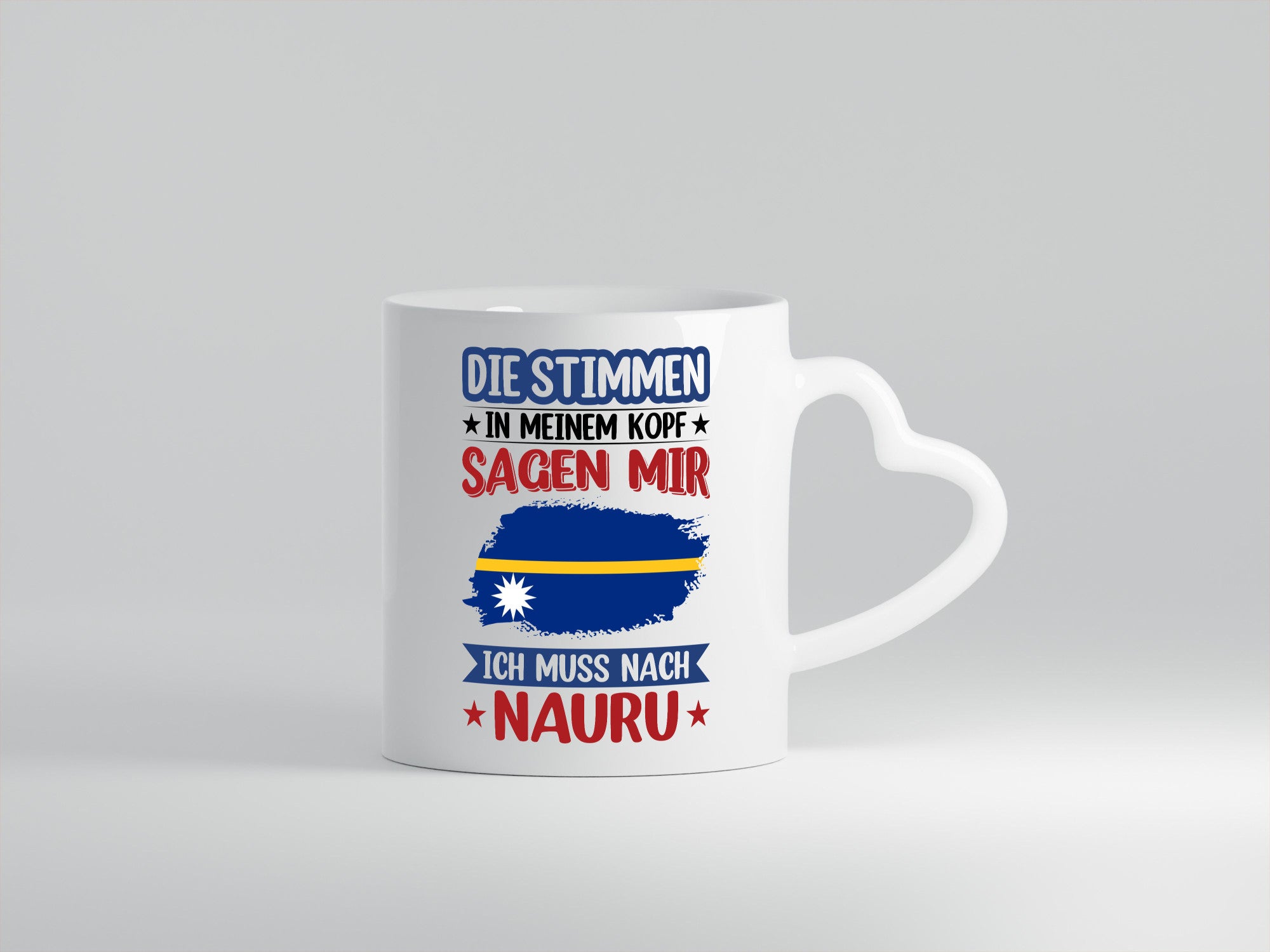 Nauru | Urlaub Stimmen in meinem Kopf Traumland Geschenkidee Humor Tasse