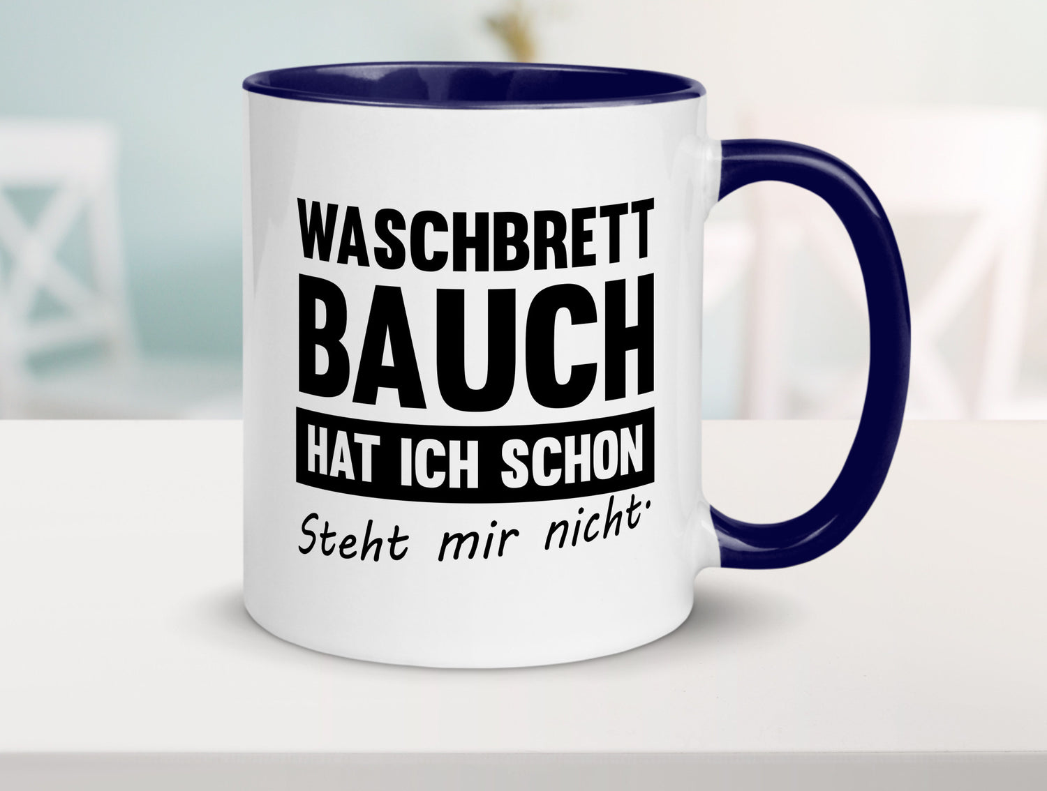 Waschbrettbauch steht mir nicht | Sixpack Gym lustiger Spruch Geschenk Humor