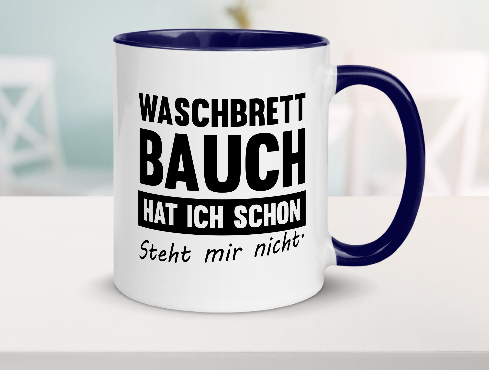 Waschbrettbauch steht mir nicht | Sixpack Gym lustiger Spruch Geschenk Humor