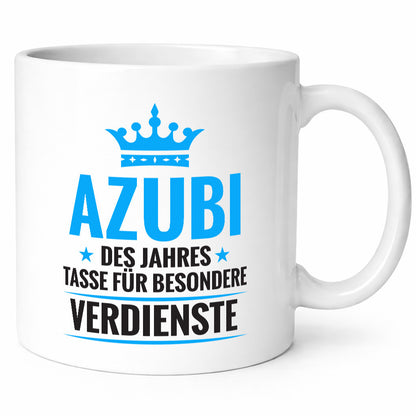 Besonderer Verdienst: Azubi | Ausbildung Lehre Lehrling Humor Geschenkidee Tasse