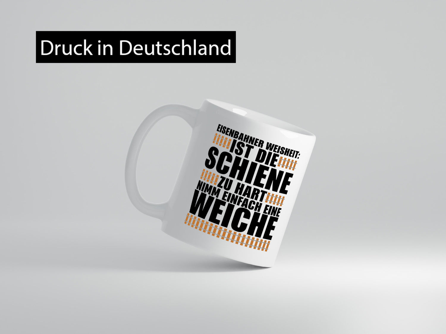 Eisenbahn Weisheit Geschenkidee Humor Tasse