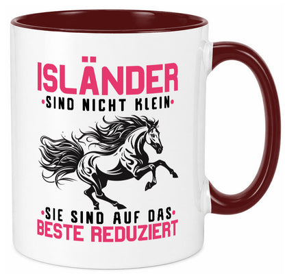 Isländer sind nicht klein | auf das beste Reduziert Pferd Geschenk Humor Tasse