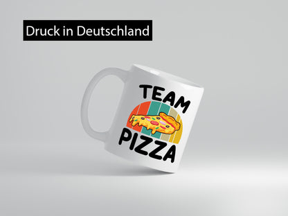 Team Pizza | Liebhaber lustiger Spruch Geschenk Humor Geschenkidee Tasse