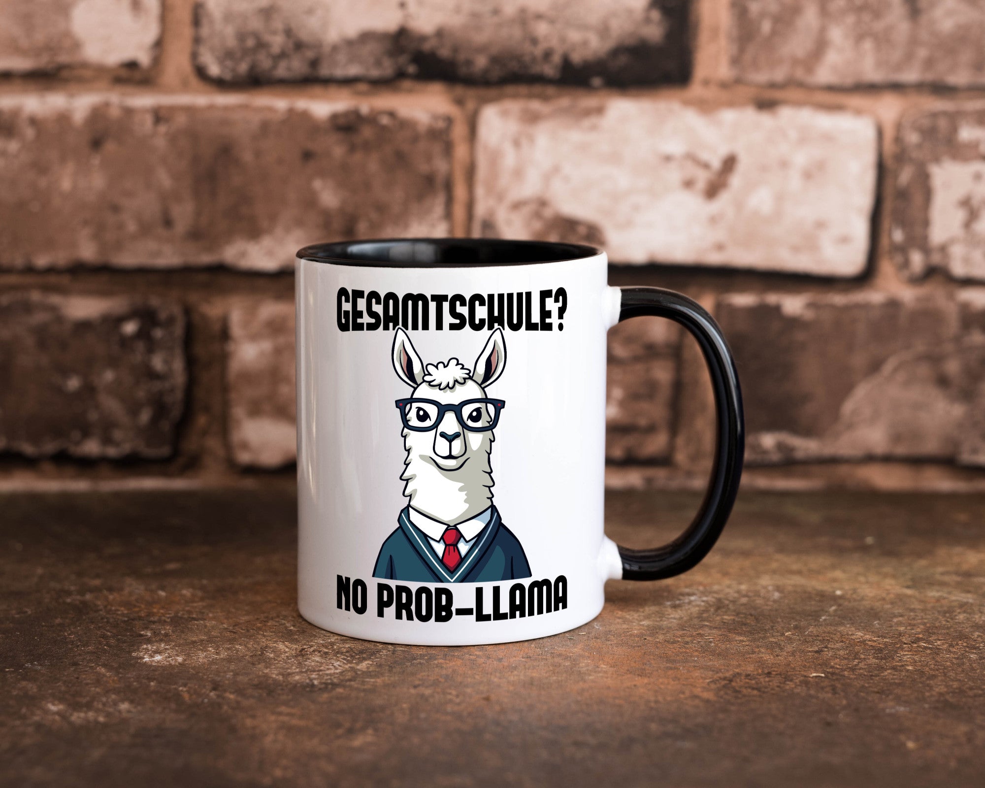 Gesammtschule | no prob-llama Einschuldung Humor Geschenkidee Tasse