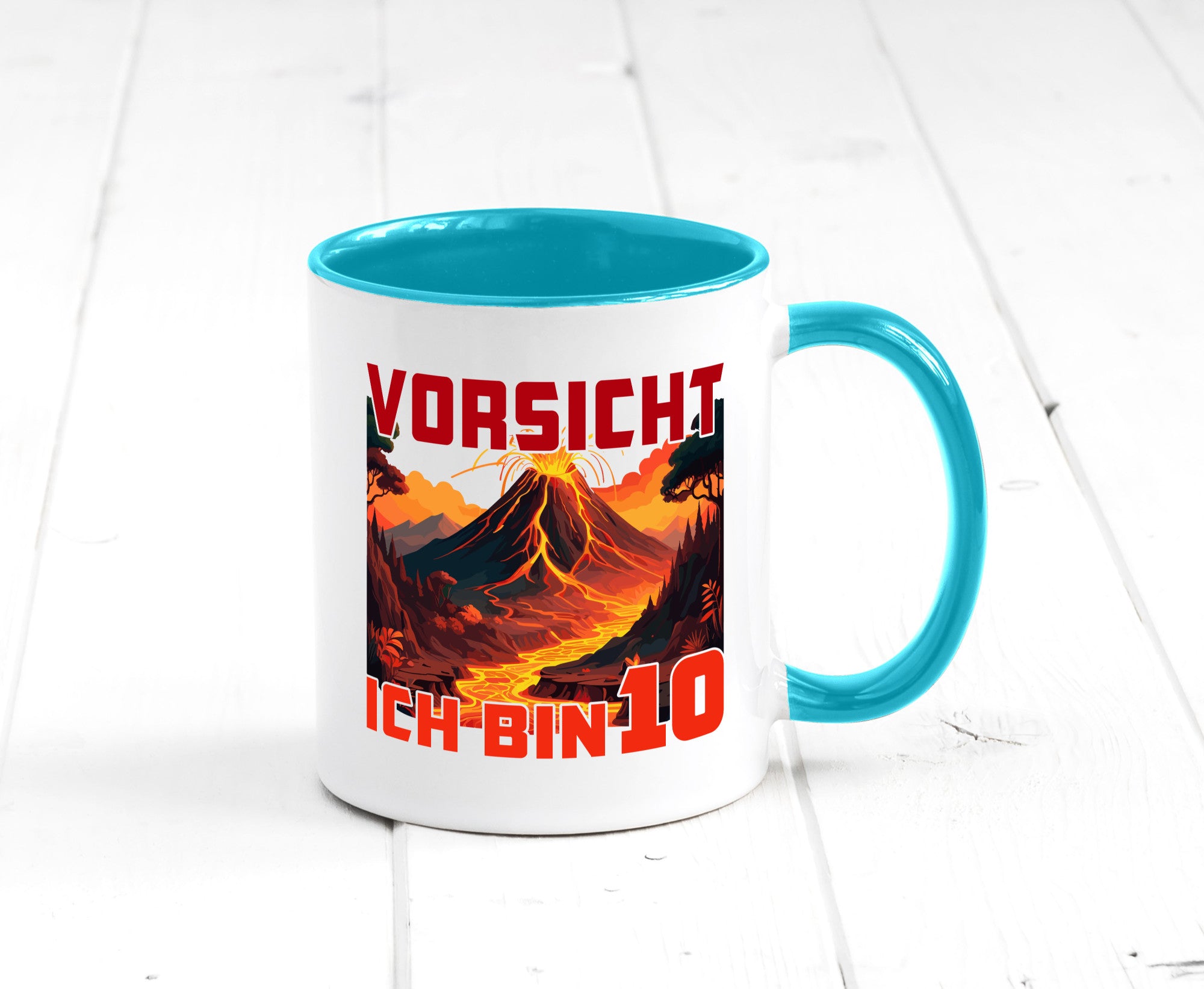 10. Geburtstag | 10 Jahre Vulkanausbruch Vulkan Humor Geschenkidee Tasse