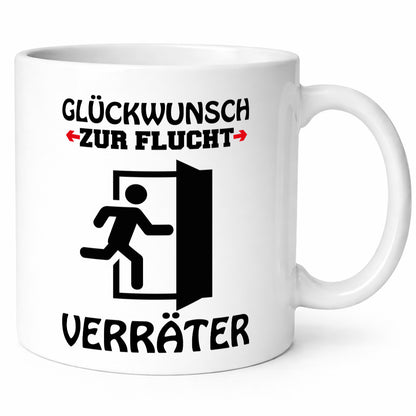 Verräter Jobwechsel lustiger Spruch Geschenk Arbeit Kollegen Büro Tasse