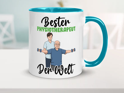 Bester Physiotherapeut v3 Geschenk Humor Geschenkidee lustiger Spruch Tasse