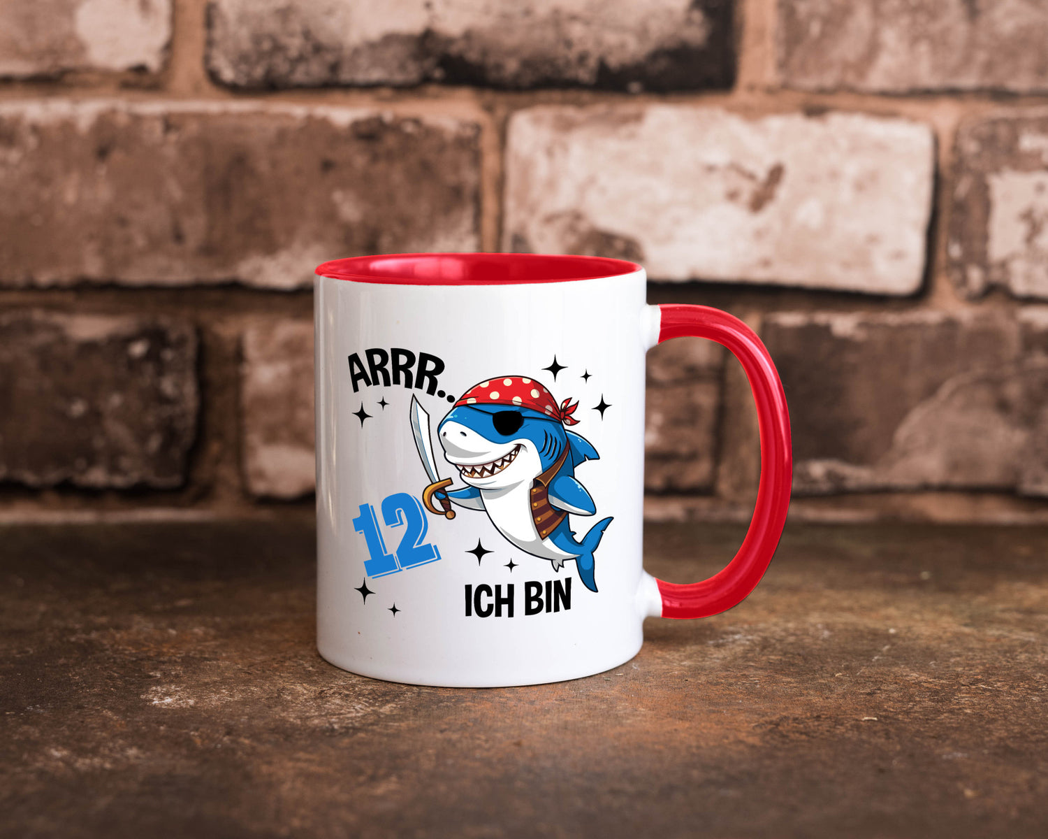 12. Geburtstag | 12 Jahre Arr Pirat Hai Piraten Geschenk Geschenkidee lustiger
