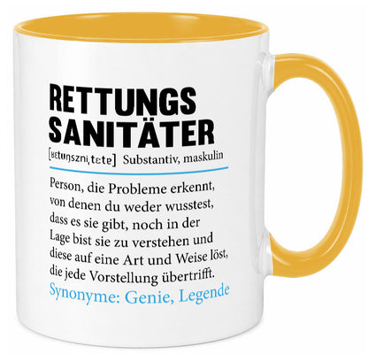 Rettungssanitäter | Beruf Sanitäter Spruch v2 lustig Arbeit Kollegen Büro Tasse