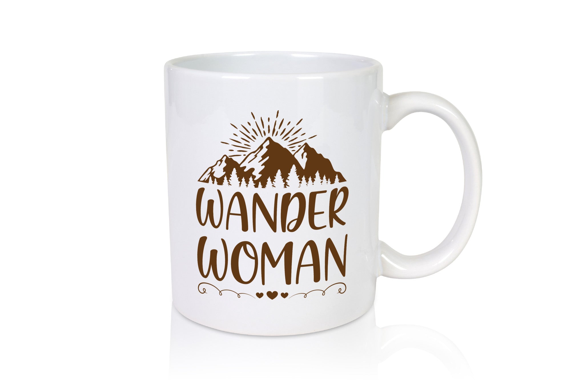 Wander Woman | Berge Herzen Geschenk Familie Geschenkidee lustiger Spruch Tasse