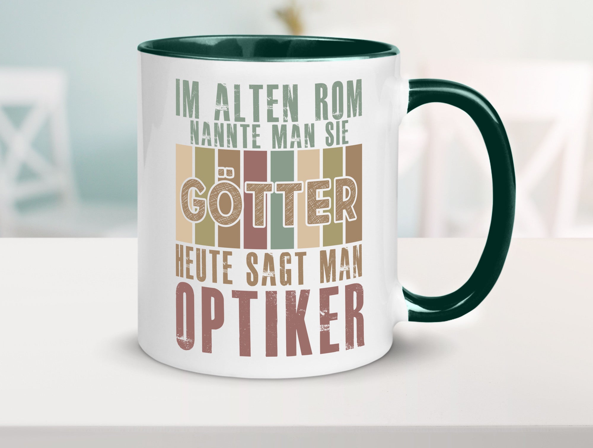 Heute sagt man: Optiker | Augenoptiker Geschenkidee Humor Tasse