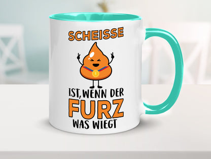 Scheisse ist lustiger Spruch Geschenk Humor Geschenkidee Tasse
