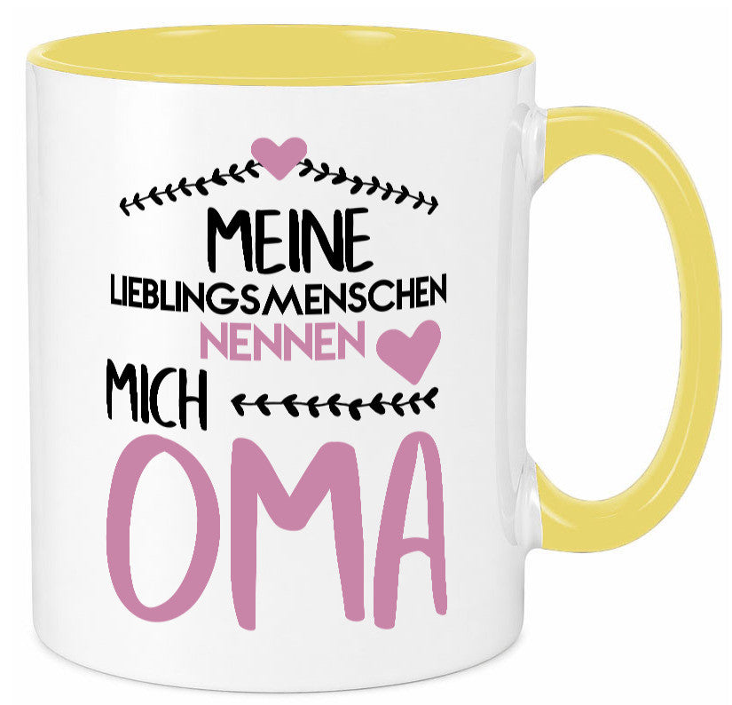 Oma Tasse | Lieblingsmenschen Großmutter Herzen lustiger Spruch Geschenk