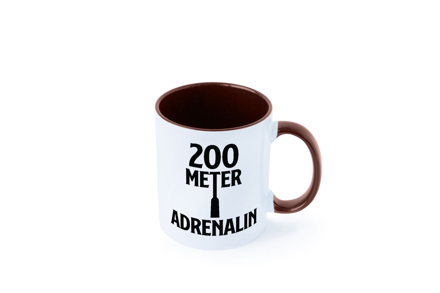 200 Meter Adrenalin v2 lustig Humor Geschenkidee Geschenk Tasse