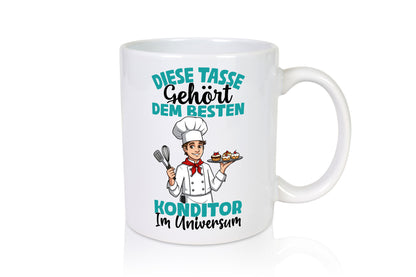 Im Universum: Konditor | Konditorei Humor Geschenkidee Tasse