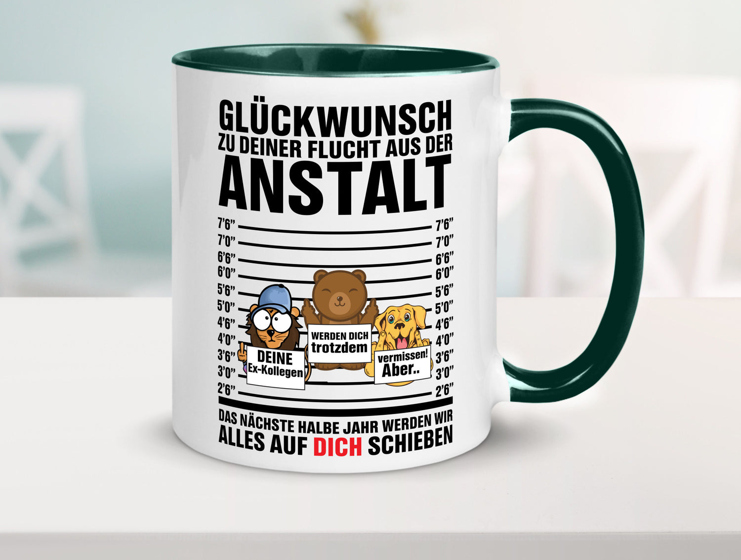 Glückwunsch zur Flucht | Arbeitskollegen Berufswechel Humor Arbeit Kollegen