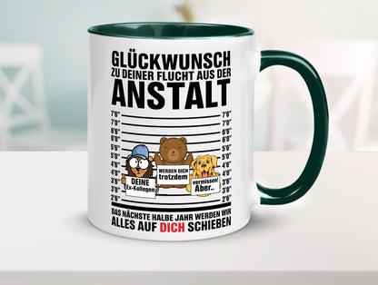 Glückwunsch zur Flucht | Arbeitskollegen Berufswechel Humor Arbeit Kollegen
