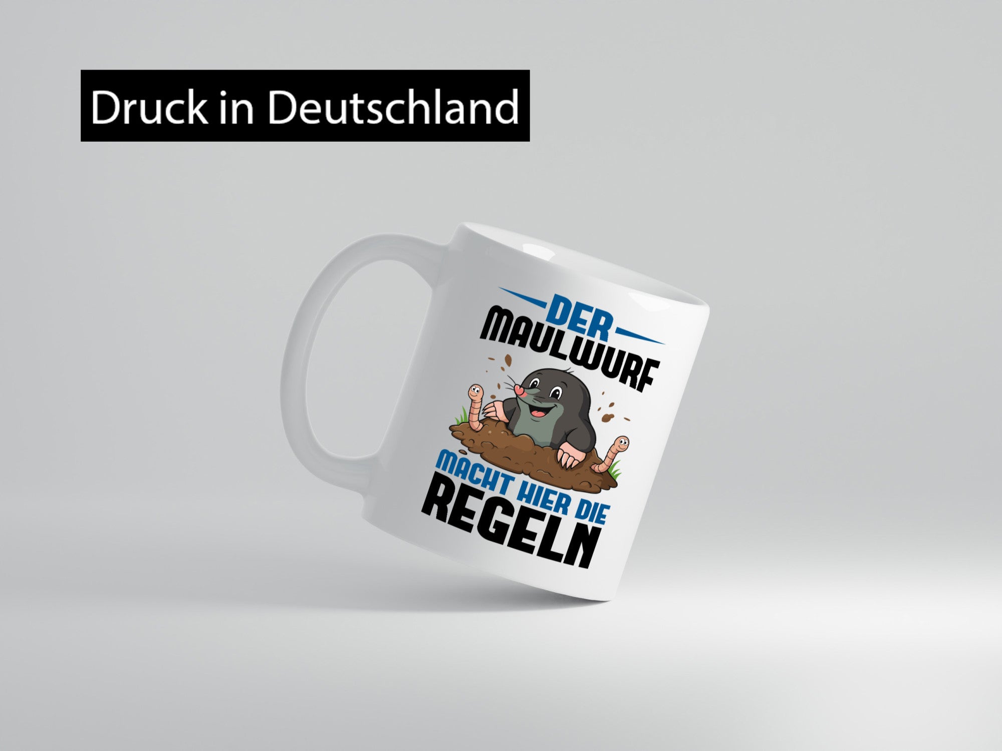 Der Maulwurf macht hier die Regeln | Gärtner Geschenk Humor Geschenkidee