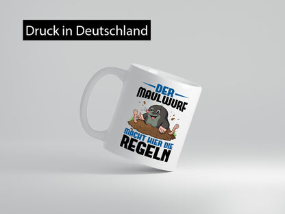 Der Maulwurf macht hier die Regeln | Gärtner Geschenk Humor Geschenkidee