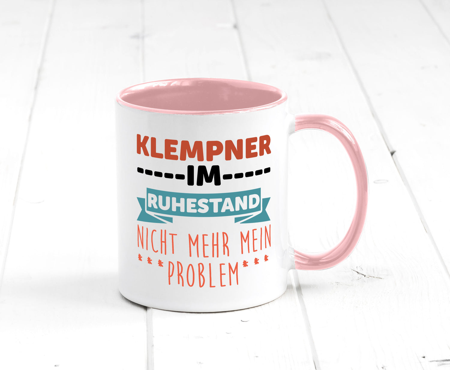 Klempner im ruhestand nicht mehr mein Problem Geschenkidee Jubiläum Humor Tasse