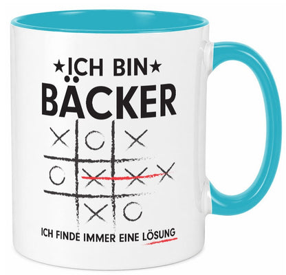 Lösung Finden: Bäcker | Bäckerei Backen Humor Geschenkidee Tasse