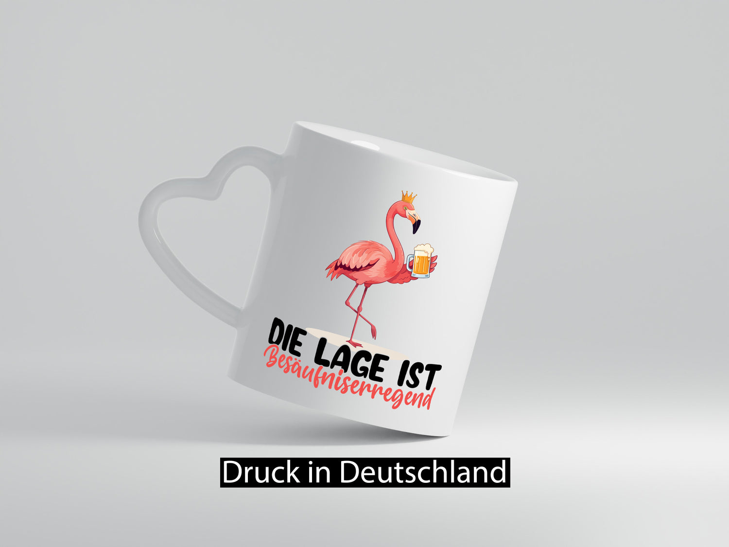Die lage ist Besäufniserregend | Bier Flamingo Geschenkidee Humor Tasse