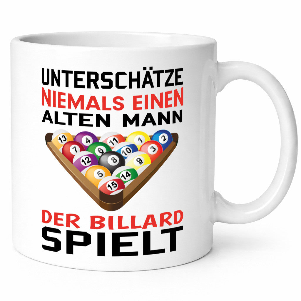 Billardspieler Humor | Männer Tasse Billard spielen lustiger Spruch Geschenk