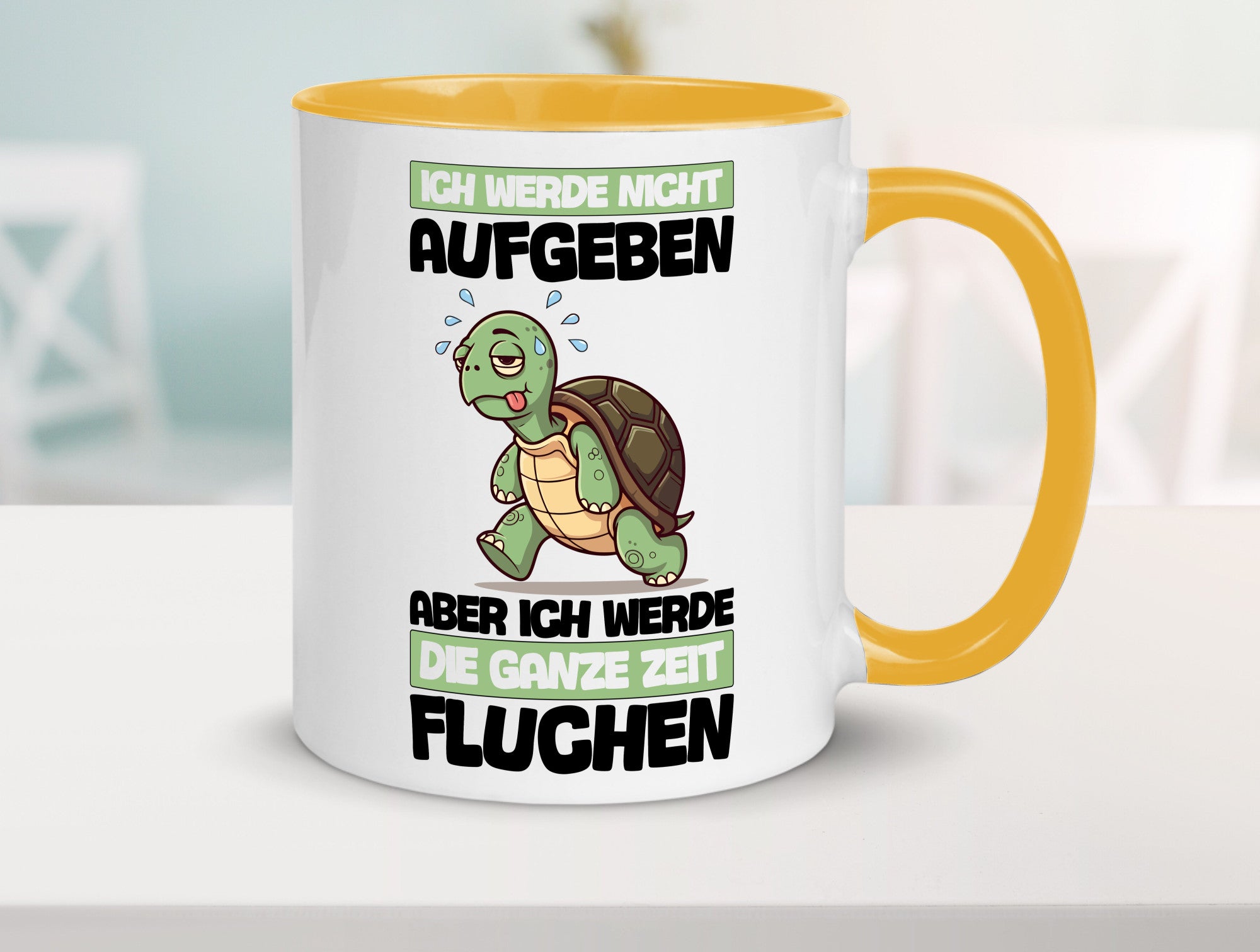 Ich geb nicht auf werde aber fluchen | Schildkröte Joggen v2 Humor Geschenkidee