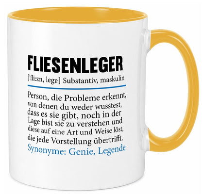 Fliesenleger | Beruf Fliesenlegen Bau lustig Arbeit Kollegen Büro Geschenk Tasse