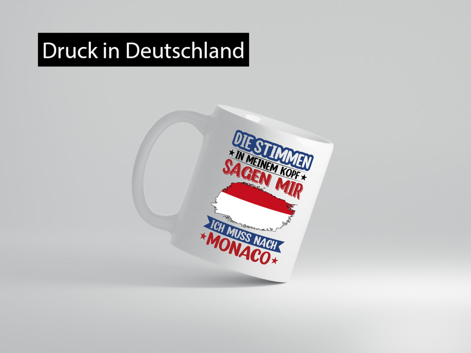 Monaco | Urlaub Stimmen in meinem Kopf Traumland Geschenk Humor Geschenkidee