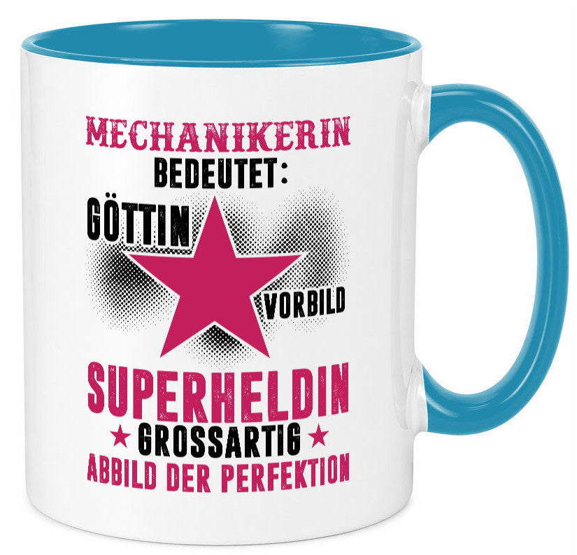 Bedeutung von Mechanikerin | KFZ Geschenkidee Humor Tasse
