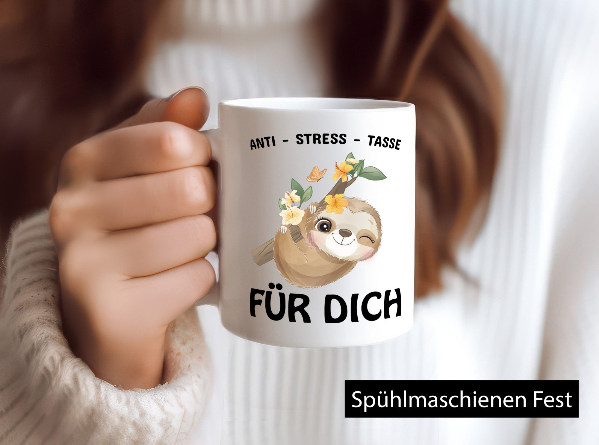 Anti Stress Tasse für dich Humor Geschenkidee