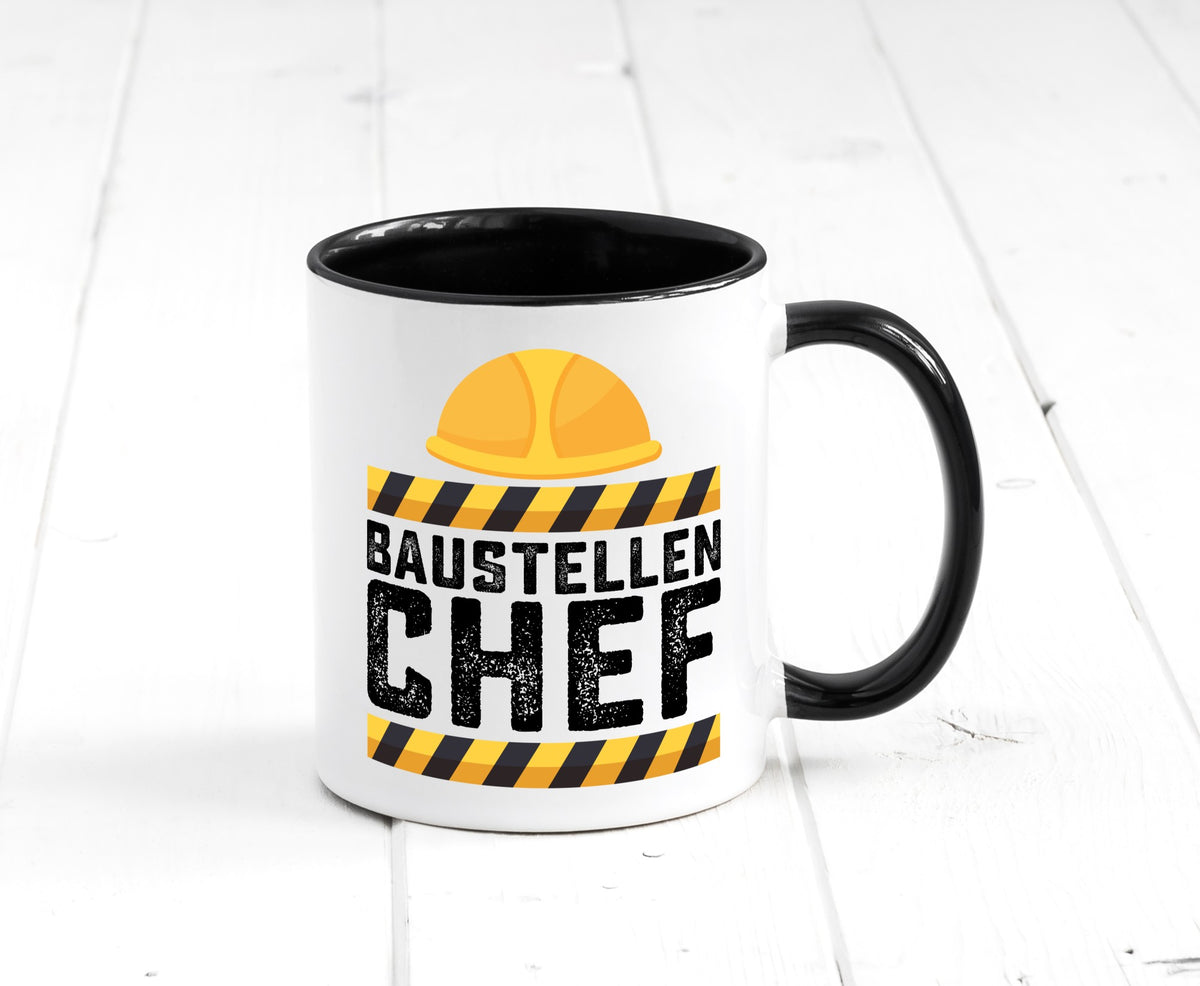 Baustellen Chef | Baustelle Bauherr Bauleiter Geschenkidee Arbeit Kollegen Büro Tasse