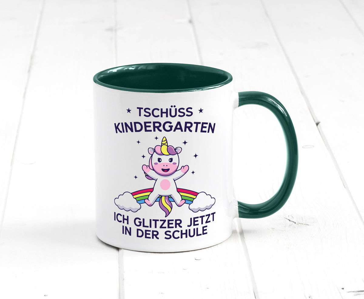 Kindergarten, jetzt Schule | Einhorn Geschenk Humor Geschenkidee lustiger Tasse