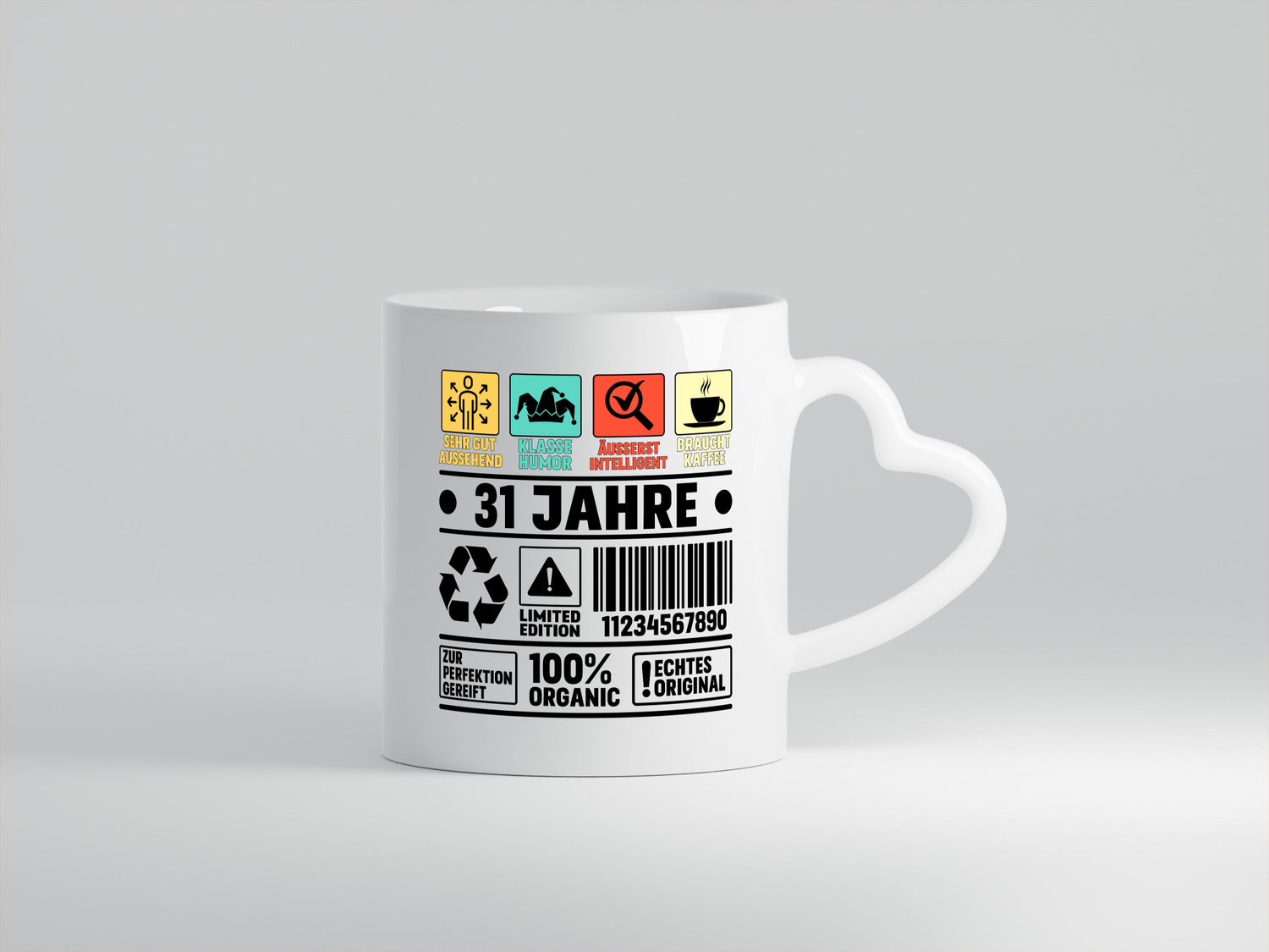 31. Geburtstag | 31 Jahre Humor Limited Edition Geschenkidee Tasse