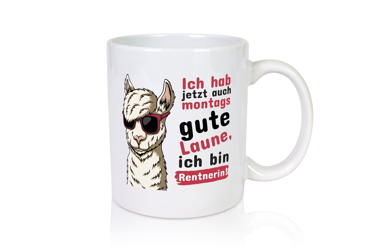 Rentnerin | Alpaka Montags Tasse Pensionierung lustiger Spruch Geschenk