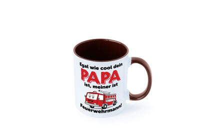 Cooler Papa | Feuerwehrmann Bester der Welt Humor Geschenkidee Tasse