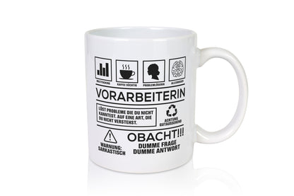 Achtung Probleme Vorarbeiterin | Kollegin Teamleiter Geschenkidee Arbeit