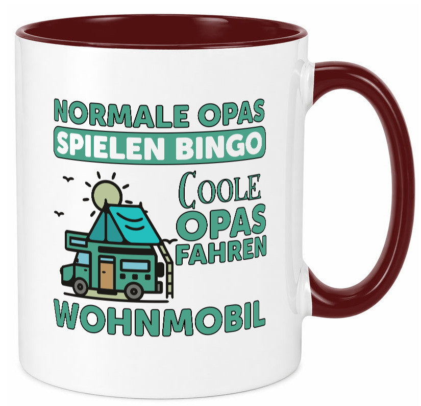 Opas spielen Bingo, coole fahren Wohnmobil | Vögel Geschenk Familie