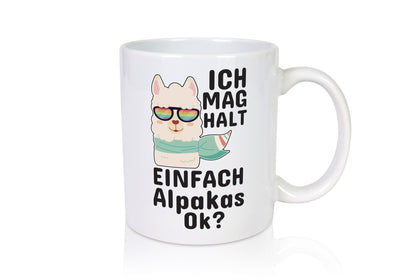 Ich mag Alpakas | Motiv Tasse lustig Tierliebe Tierliebhaber Humor Geschenk