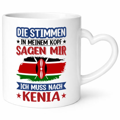 Kenia | Urlaub Stimmen in meinem Kopf Traumland lustiger Spruch Geschenk Humor