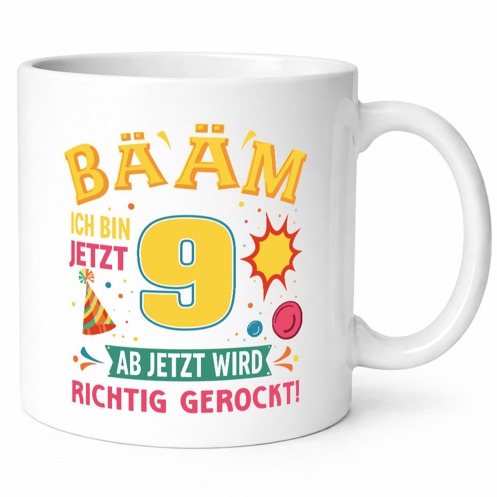 9. Geburtstag | 9 Jahre ab jetzt wird richtig gerockt Geschenk Geschenkidee