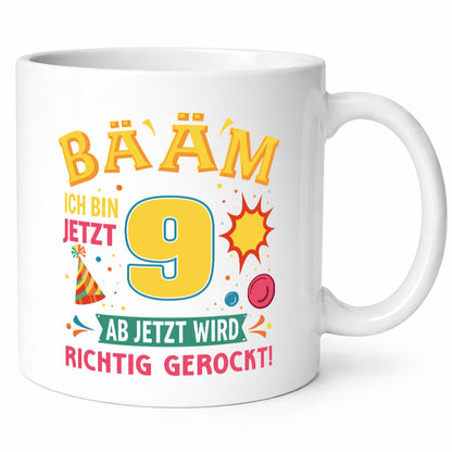 9. Geburtstag | 9 Jahre ab jetzt wird richtig gerockt Geschenk Geschenkidee