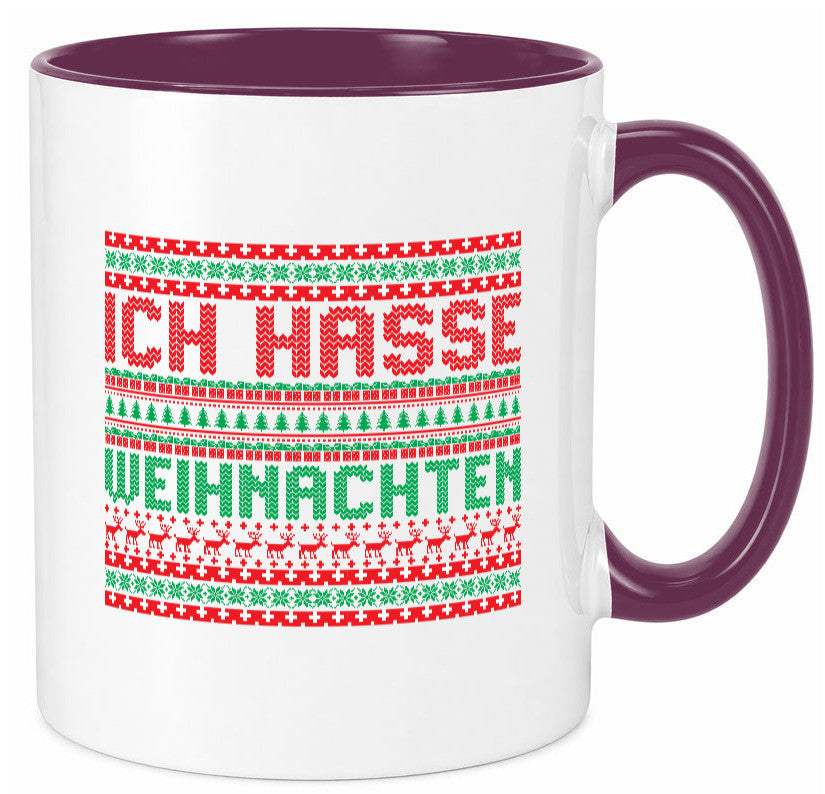 Ich Hasse Weihnachten | Ugly Christmas anti v2 Humor Geschenkidee Tasse