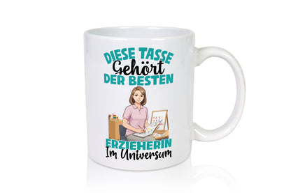 Im Universum: Erzieherin | Pädagogin Schule lustig Humor Geschenkidee Geschenk