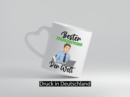 Bester Bürokaufmann | Kaufmann v2 lustig Arbeit Kollegen Büro Geschenk Tasse