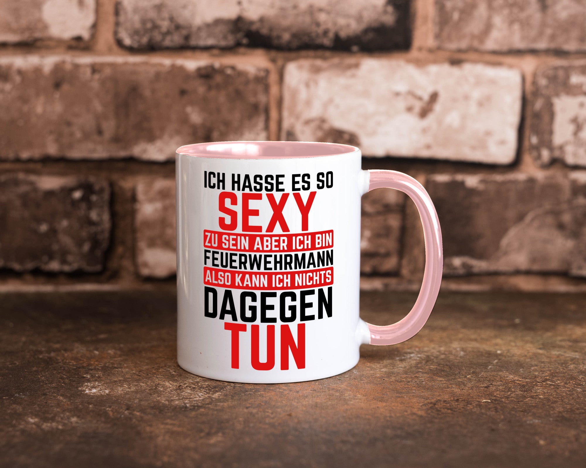 Sexy Feuerwehrmann | Helden Flammen Brandeinsatz lustig Humor Geschenkidee