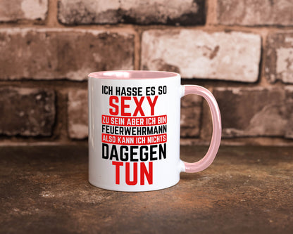 Sexy Feuerwehrmann | Helden Flammen Brandeinsatz lustig Humor Geschenkidee